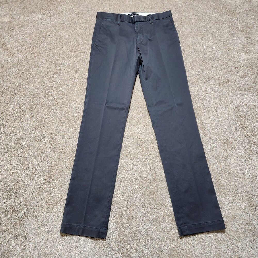 Banana Republic Aiden Chino Pants Men 31x34 (32X33.5) Gray Tailoring Performance
